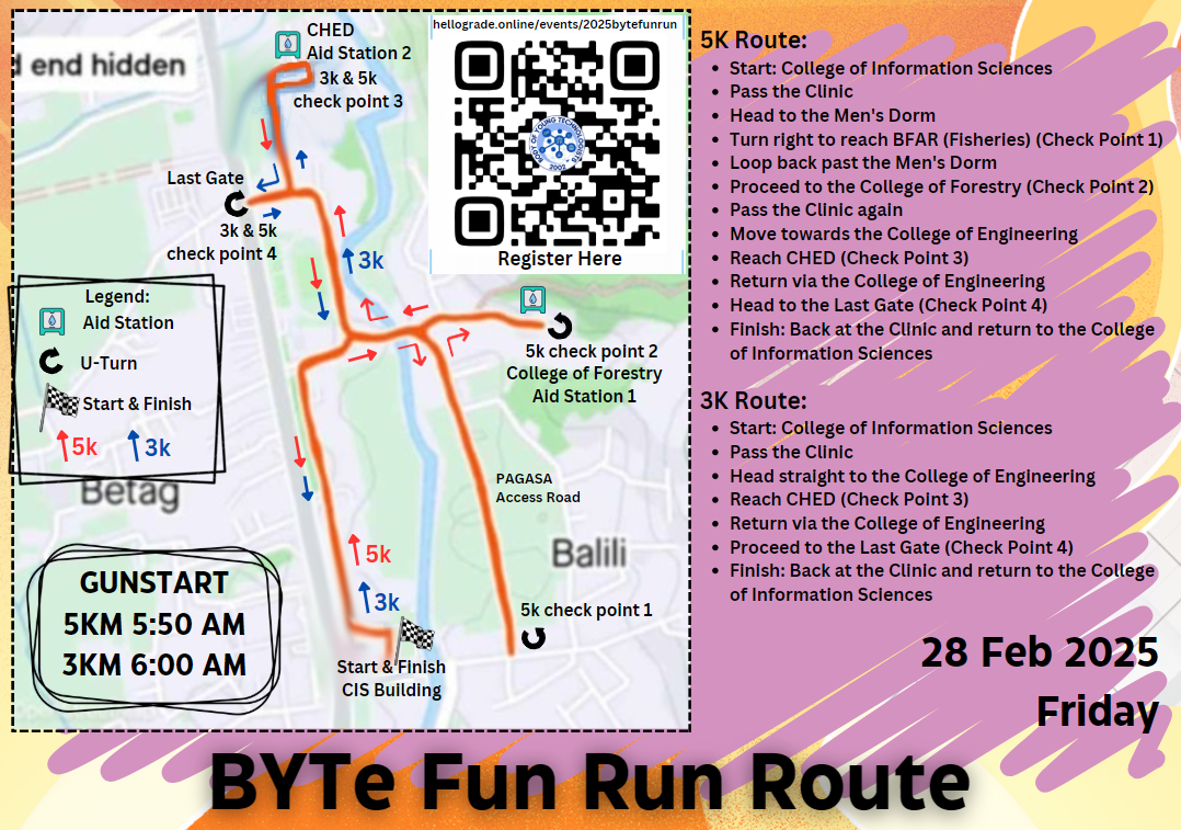 2025 BYTe Fun Run Race Route
